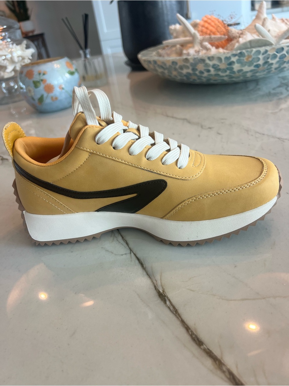 DV Casual Yellow Lace-Up Sneakers - Picture 11 of 11